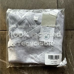 NWT Baby Mori 3-6 Kimono Onesie